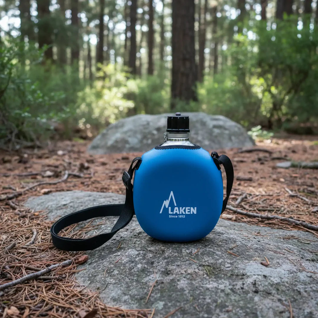 34oz ALUMINUM CANTEEN WITH NEOPRENE COVER