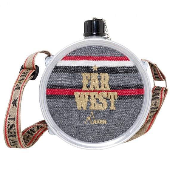 50oz ALUMINUM CANTEEN WITH FELT COVER - "FAR WEST"