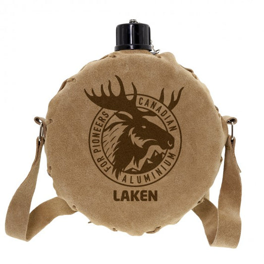 50oz ALUMINUM CANTEEN WITH LEATHER COVER