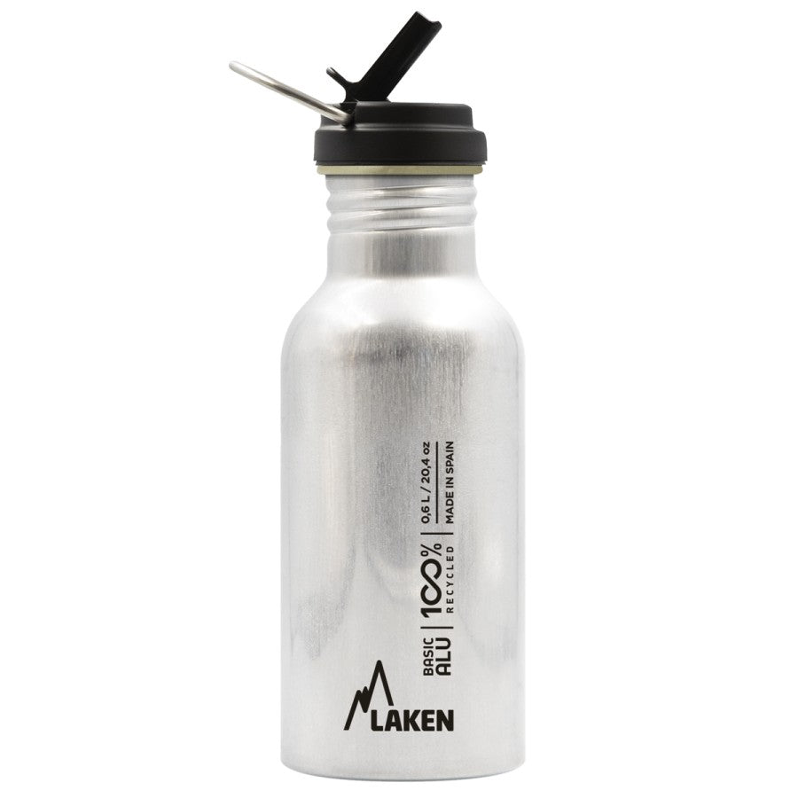 20oz WIDE MOUTH ALUMINUM WATER BOTTLE WITH FLOW STRAW CAP
