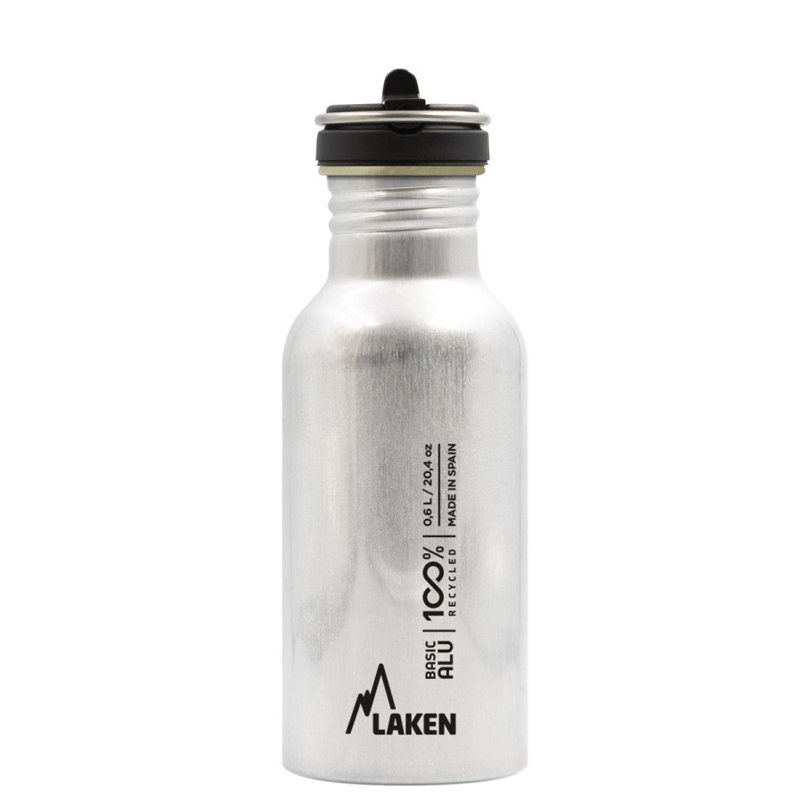 20oz WIDE MOUTH ALUMINUM WATER BOTTLE WITH FLOW STRAW CAP