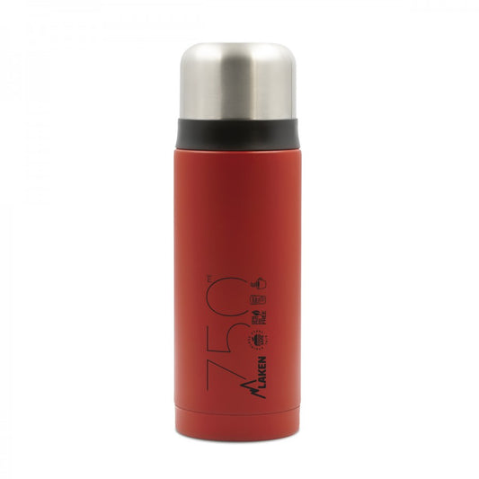 STAINLESS STEEL THERMO LIQUIDS FLASK WITH CAP-MUG - 25oz