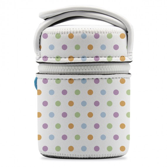 STAINLESS STEEL THERMO FOOD FLASK WITH NEOPRENE COVER - 17oz