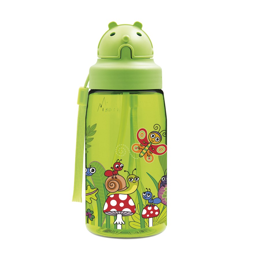 TRITAN KIDS STRAW BOTTLE WITH OBY CAP CARTOON DESIGNS - 15oz