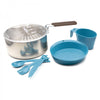 STAINLESS STEEL AND POLYPROPYLENE VIVAC CAMPING SET - 1 PERSON