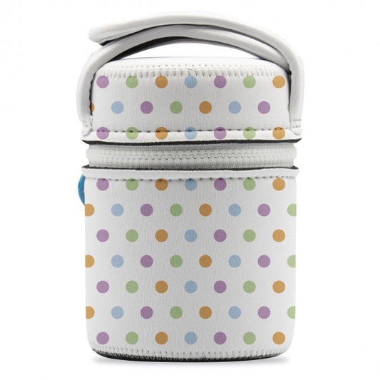 STAINLESS STEEL THERMO FOOD FLASK WITH NEOPRENE COVER - 17oz